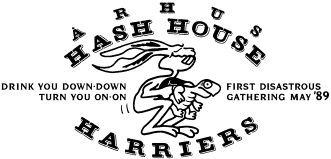 The logo of �rhus Hash House Harriers